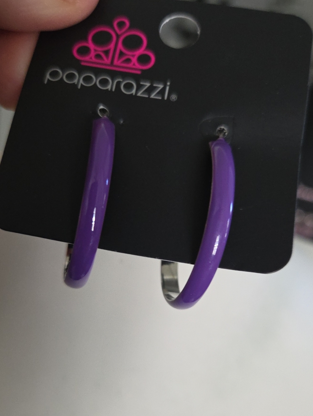 Paparazzi Groovy Glissando Purple Earrings NWT